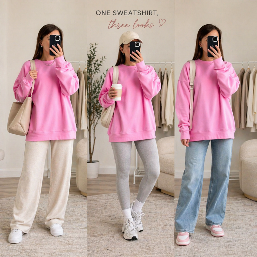Minimal Fit Sweatshirt – Oversized Cotton Pullover