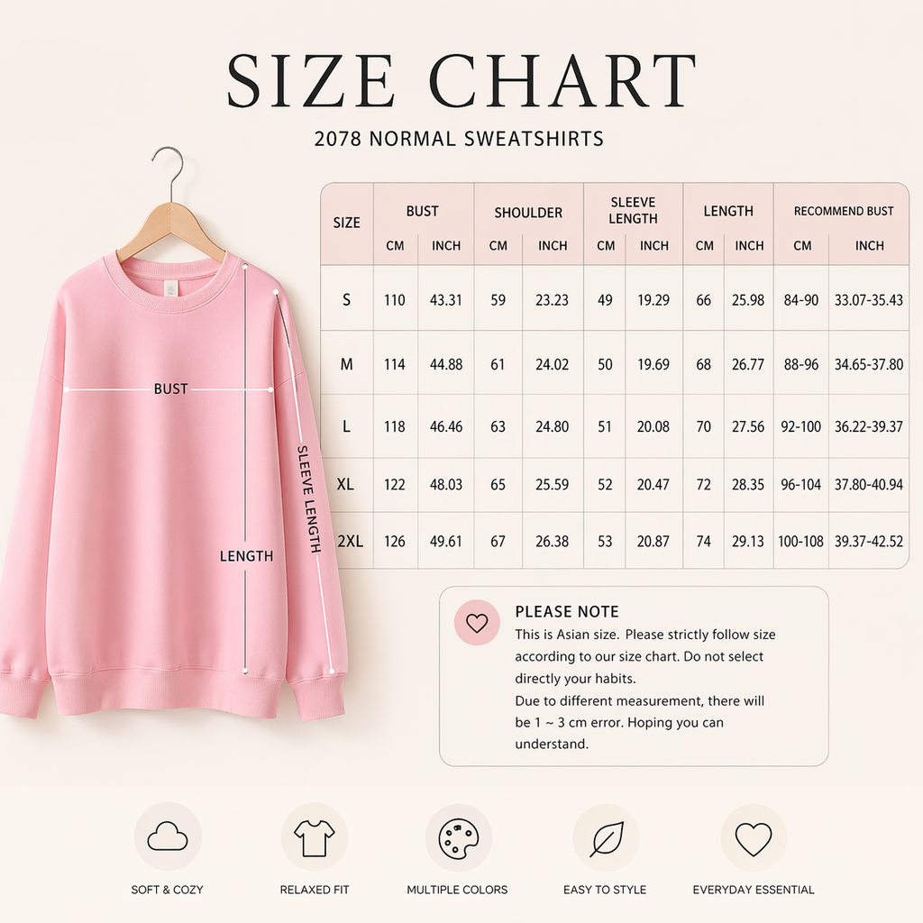 Minimal Fit Sweatshirt – Oversized Cotton Pullover