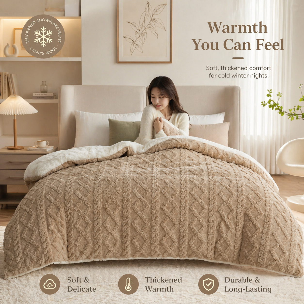 Warm & Cozy Plush Winter Quilt