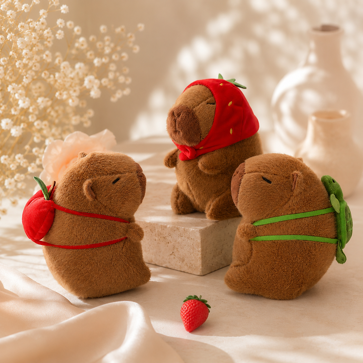 Cozy Capybara Plush – 20cm Cute Animal Doll