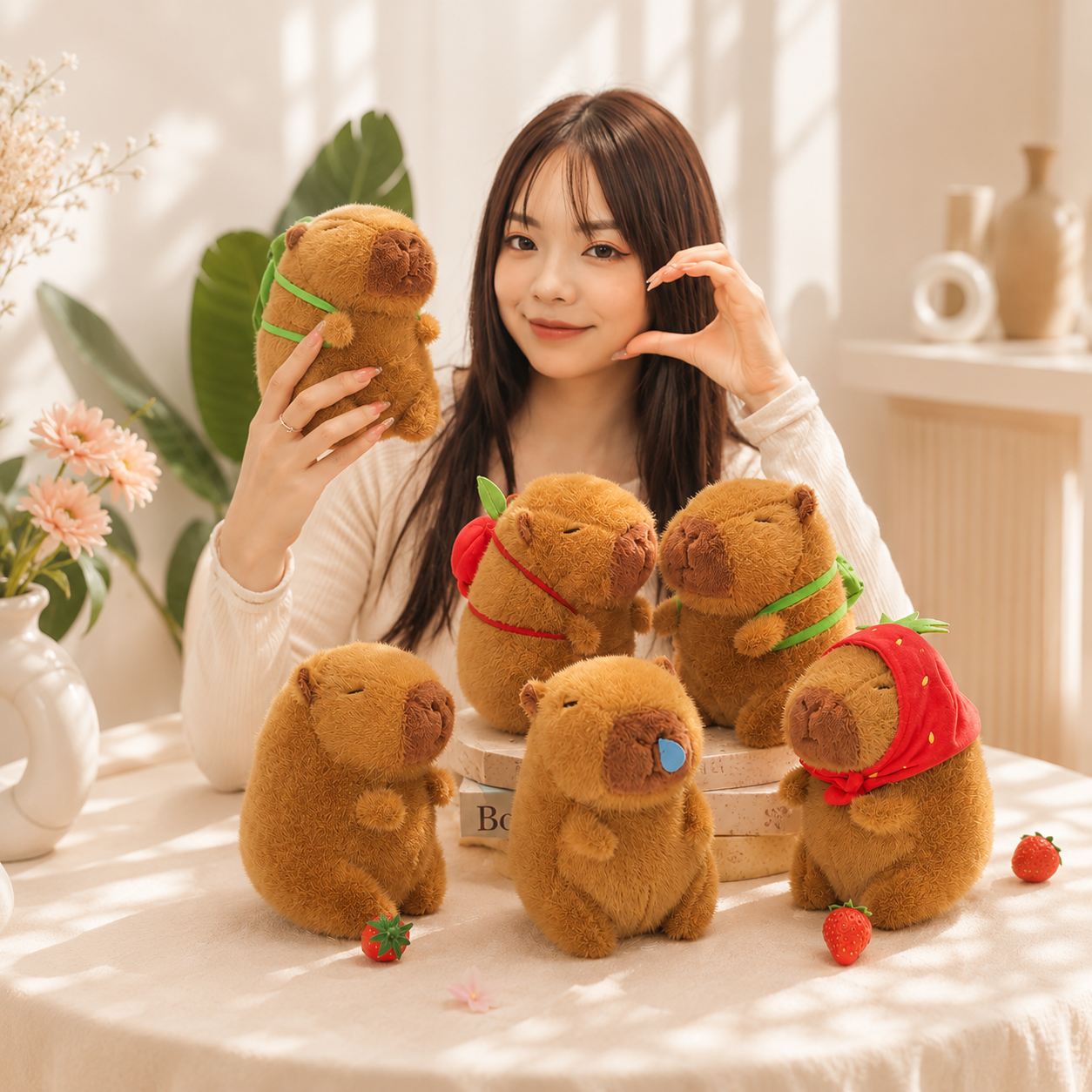 Cozy Capybara Plush – 20cm Cute Animal Doll
