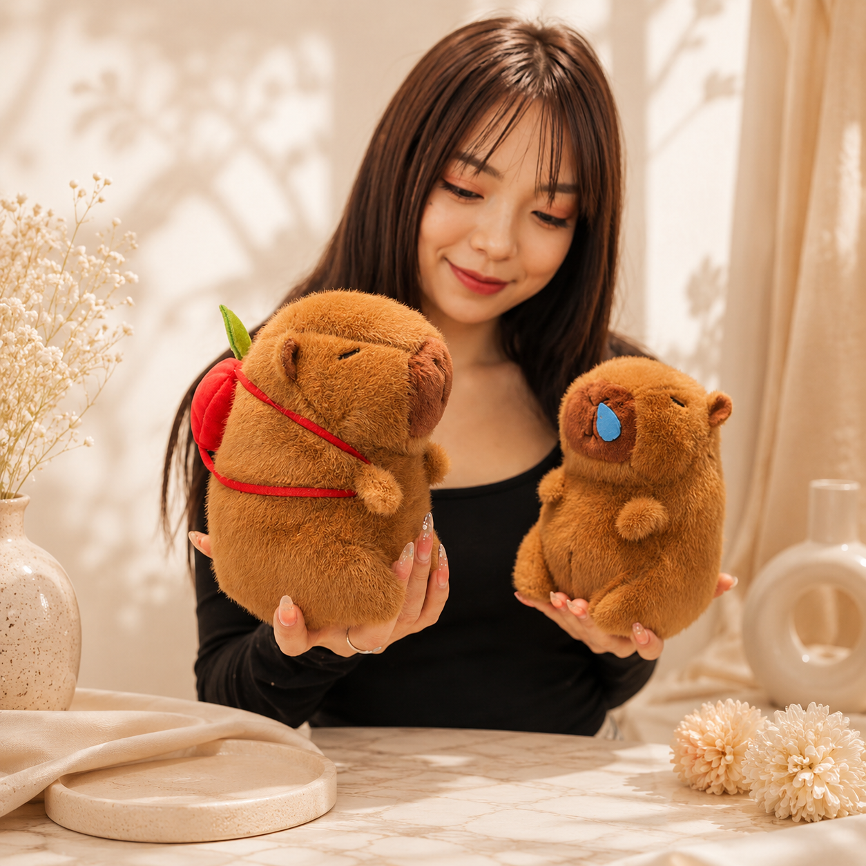 Cozy Capybara Plush – 20cm Cute Animal Doll