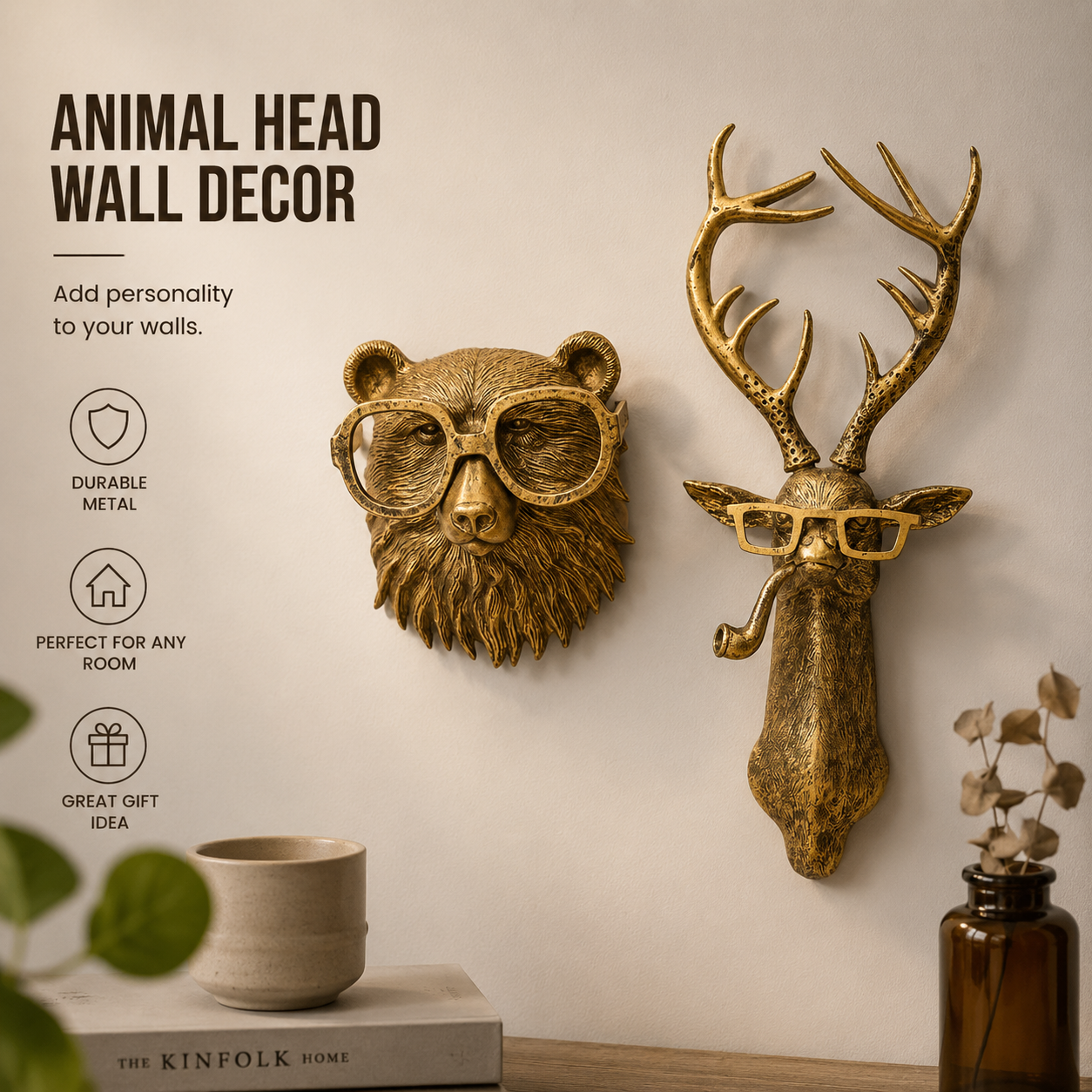 Vintage Animal Wall Hooks