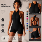 ContourZip Backless Yoga Romper