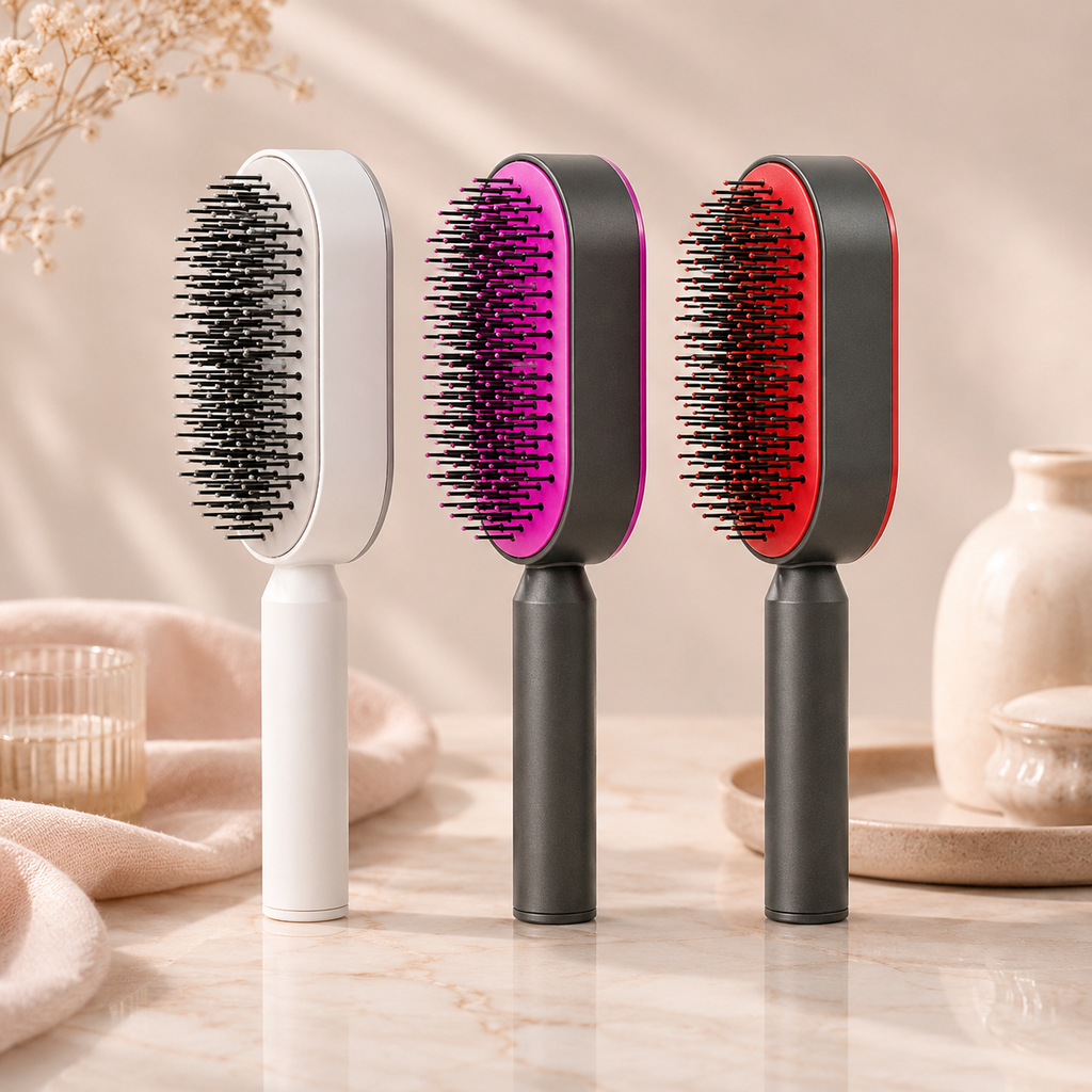 Self-Cleaning Massage Brush
