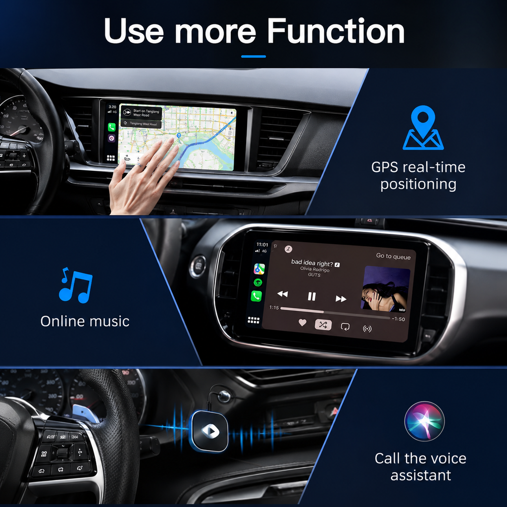 Wireless CarPlay & Android Auto Adapter – Instant Plug & Play