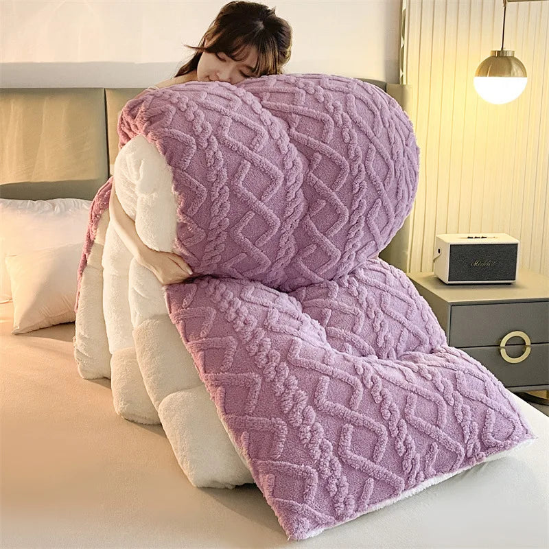 Warm & Cozy Plush Winter Quilt