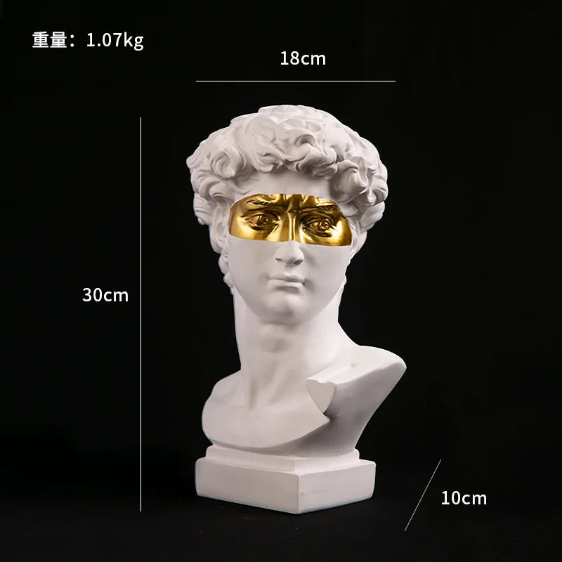 Modern David Bust Decor