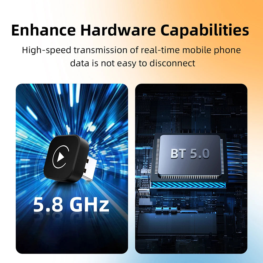 Wireless CarPlay & Android Auto Adapter – Instant Plug & Play