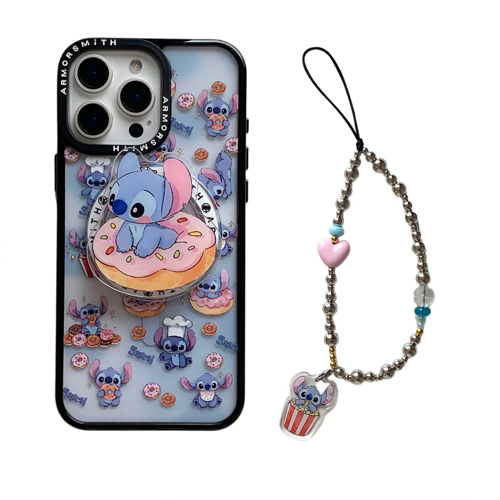 Cute Bear MagSafe Case – Magnetic Stand & Grip Holder