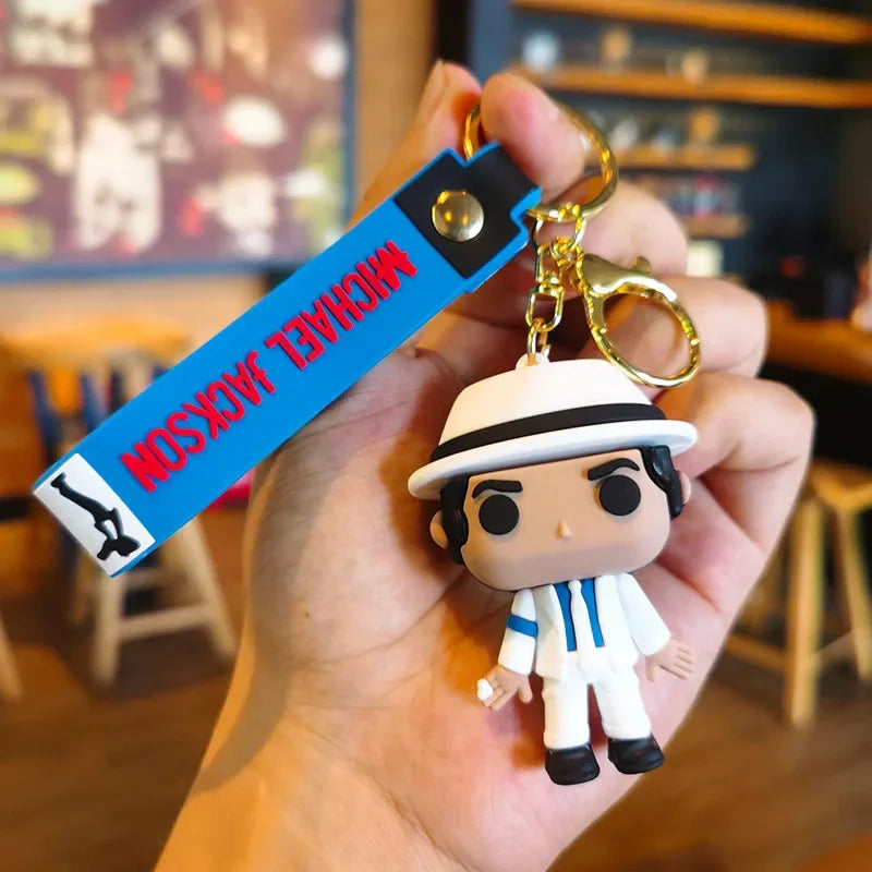 Michael Jackson Collectible Keychain Set