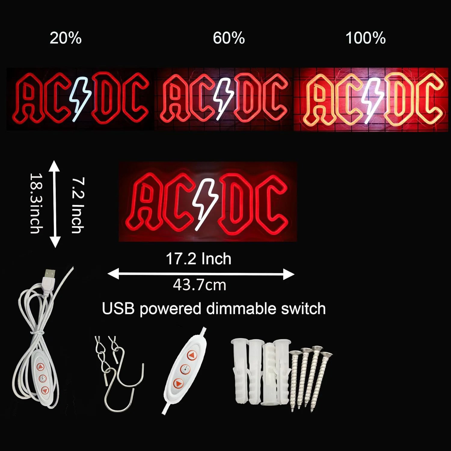 Aesthetic Rainbow Neon Light