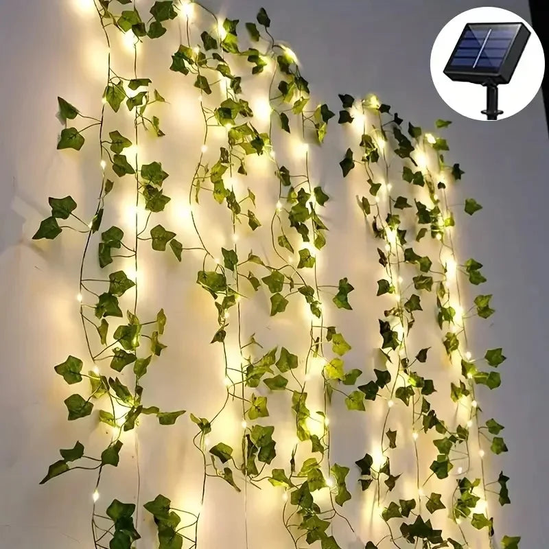 Glow Ivy Solar Lights – Outdoor & Indoor Fairy Light Decor