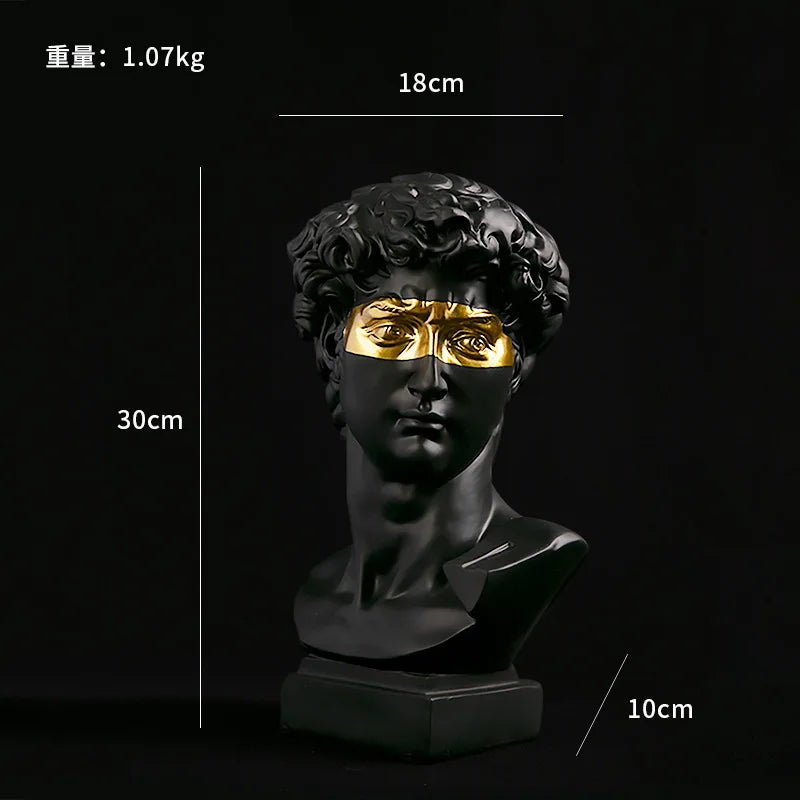 Modern David Bust Decor