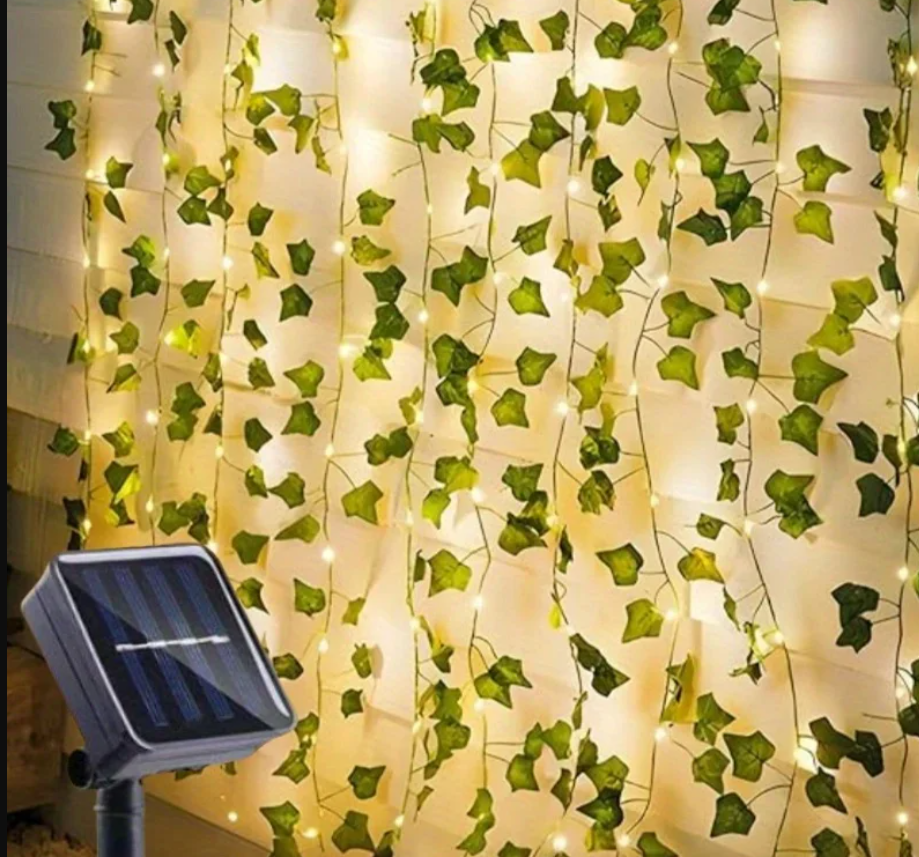 Glow Ivy Solar Lights – Outdoor & Indoor Fairy Light Decor