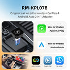 Wireless CarPlay & Android Auto Adapter – Instant Plug & Play