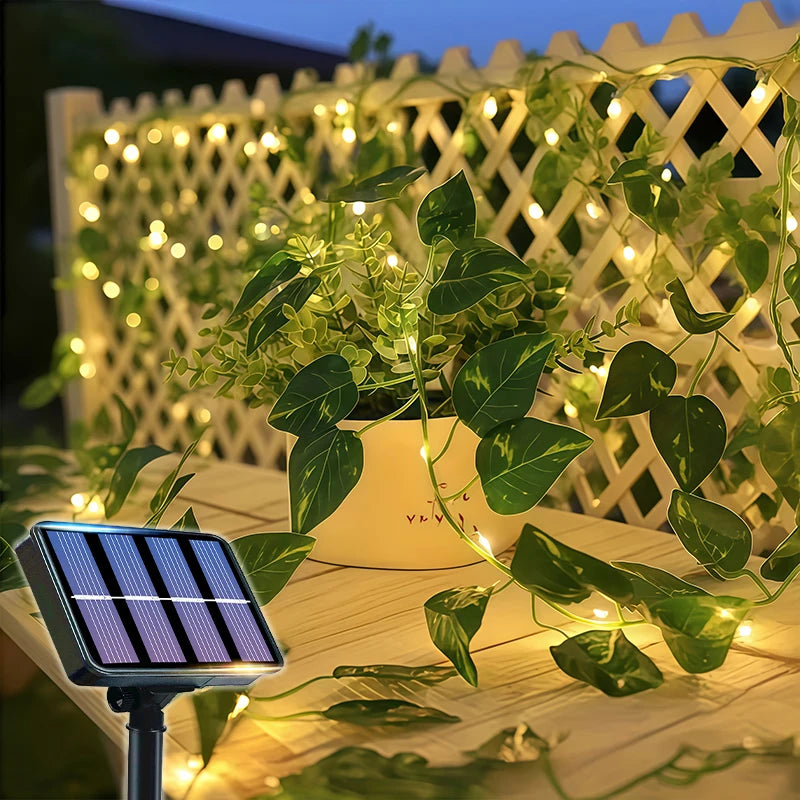Glow Ivy Solar Lights – Outdoor & Indoor Fairy Light Decor