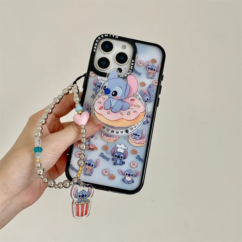 Cute Bear MagSafe Case – Magnetic Stand & Grip Holder