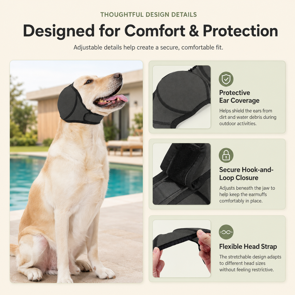 Adjustable Dog Earmuffs
