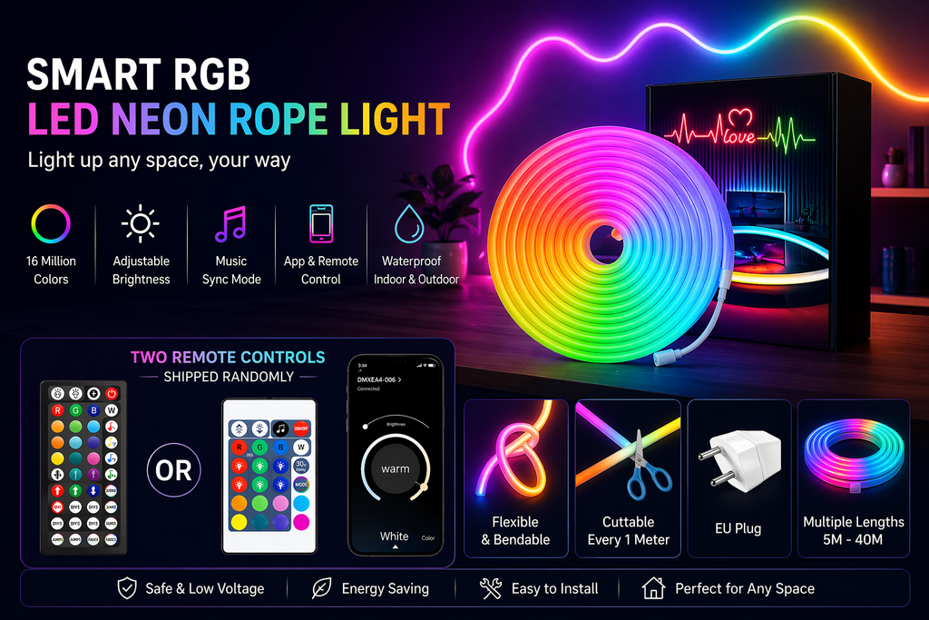 GlowSync RGB Neon Light Strip
